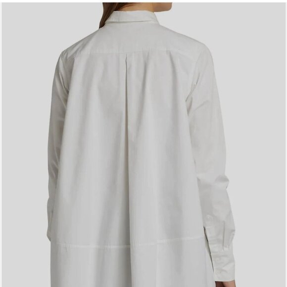 CO Essentials Cotton Poplin Oversized Shirt M White - Picture 3 of 8